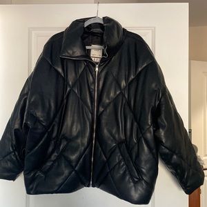 Vegan Leather black jacket